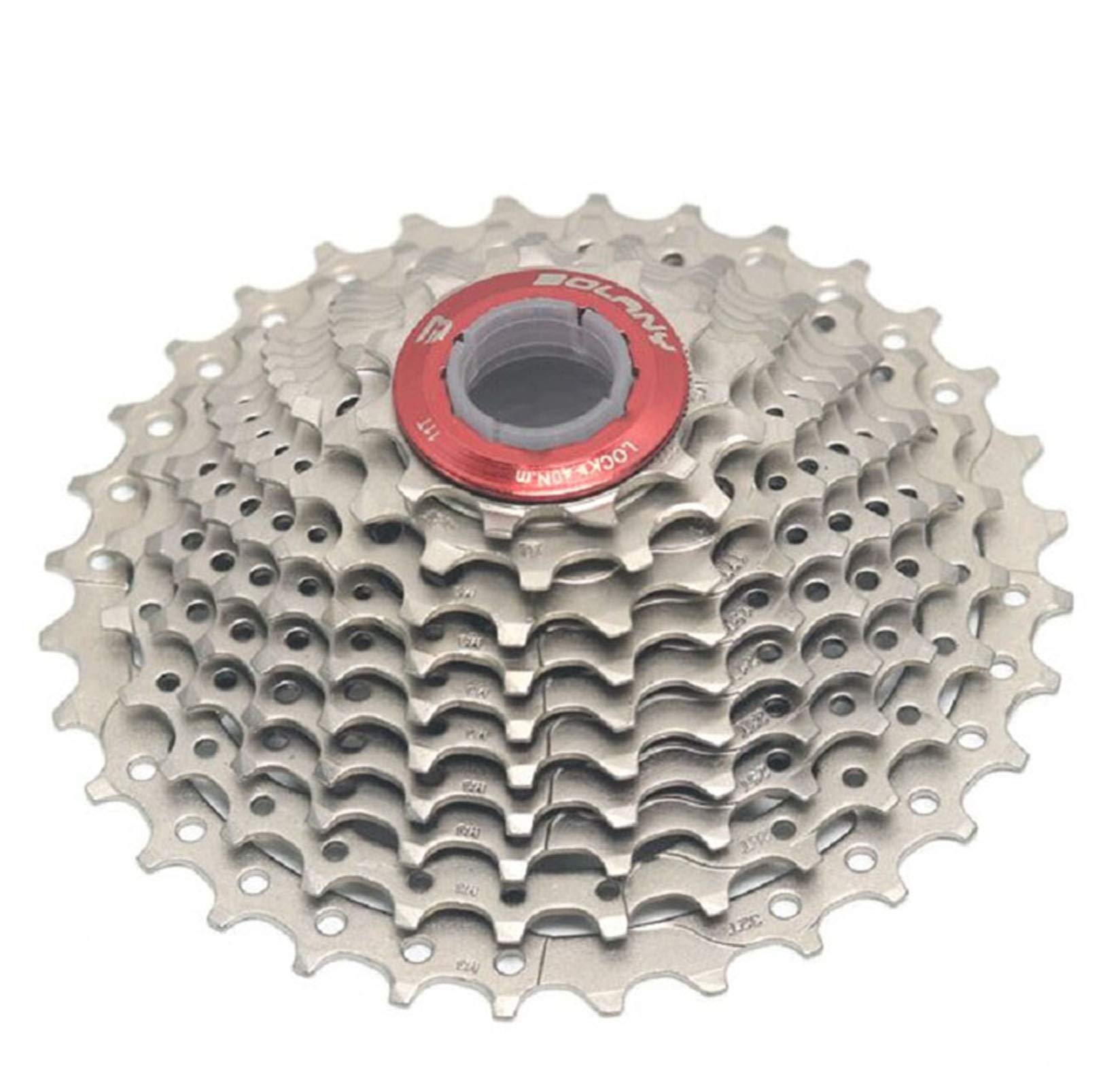 BIKECO 8-9-10-11 Speed Cassette 11-25T 11-28T 11-32T 11-36T Wide Ratio Road Bike Cassette Road Bicycle Freewheel Sprocket (10 speed 11-32T)