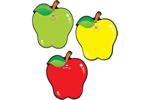 CARSON DELLOSA EDUCATION Carson Dellosa 36pc Red, Yellow, Green Apples Bulletin Board Cutouts, Apple Bulletin Board Decorations for Bulletin Board, Cubbies, Door, Locker Decor & Back to School Bulletin Board Classroom Decor