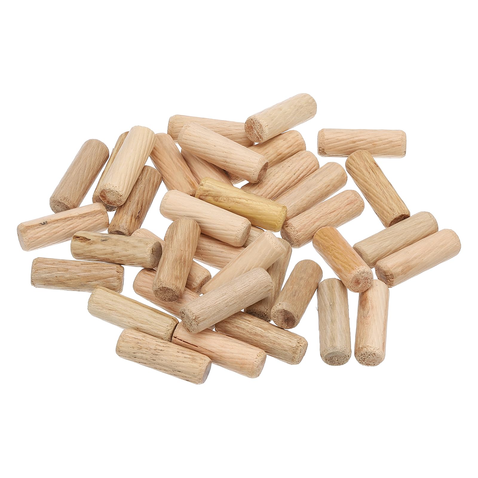 PATIKIL 3/8 Wooden Dowel Pins, 200 Pcs M10x30mm Wood Dowel Pins Hardwood Pegs Fluted Groove Easy Insertion for Crafts Furniture Door Art