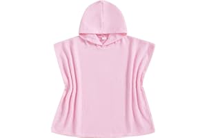 woshilaocai Toddler Swim Coverup Boy Girl Hooded Poncho Kid Baby Swimsuit Cover Up for Beach, Pool, Surf