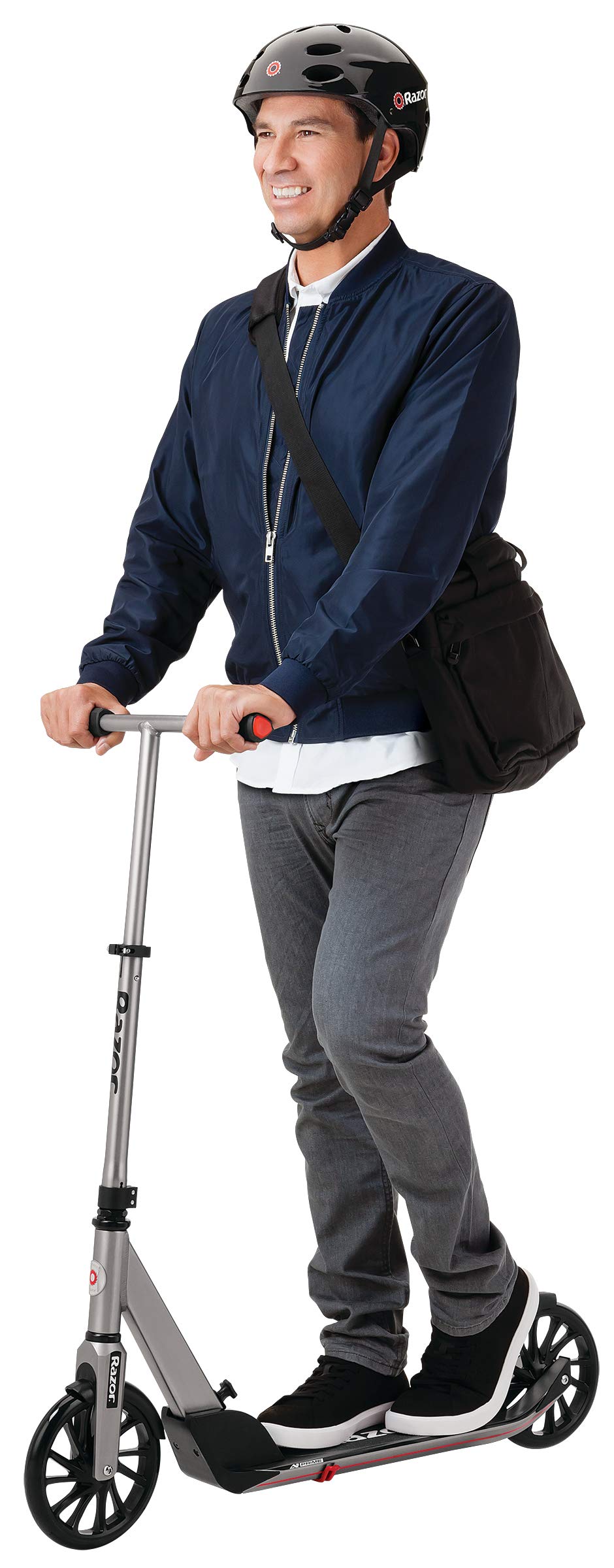 Razor A5 Prime Kick Scooter for Kids Ages 8+ - Extra-Large Deck, 8