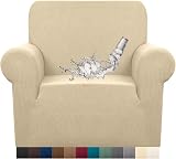 Granbest Premium Water-Repellent 1 Seater Armchair Slipcover Beige view 1