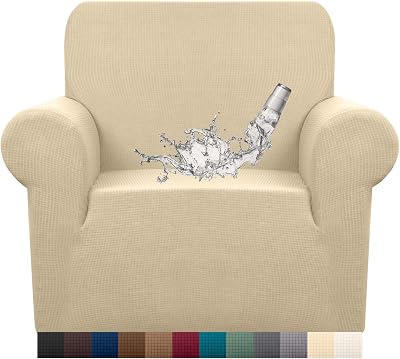 Granbest Premium Water-Repellent 1 Seater Armchair Slipcover Beige