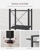 VASAGLE 6-Tier Bookshelf Industrial Ebony Black and Ink Black LLS101B56 view 6
