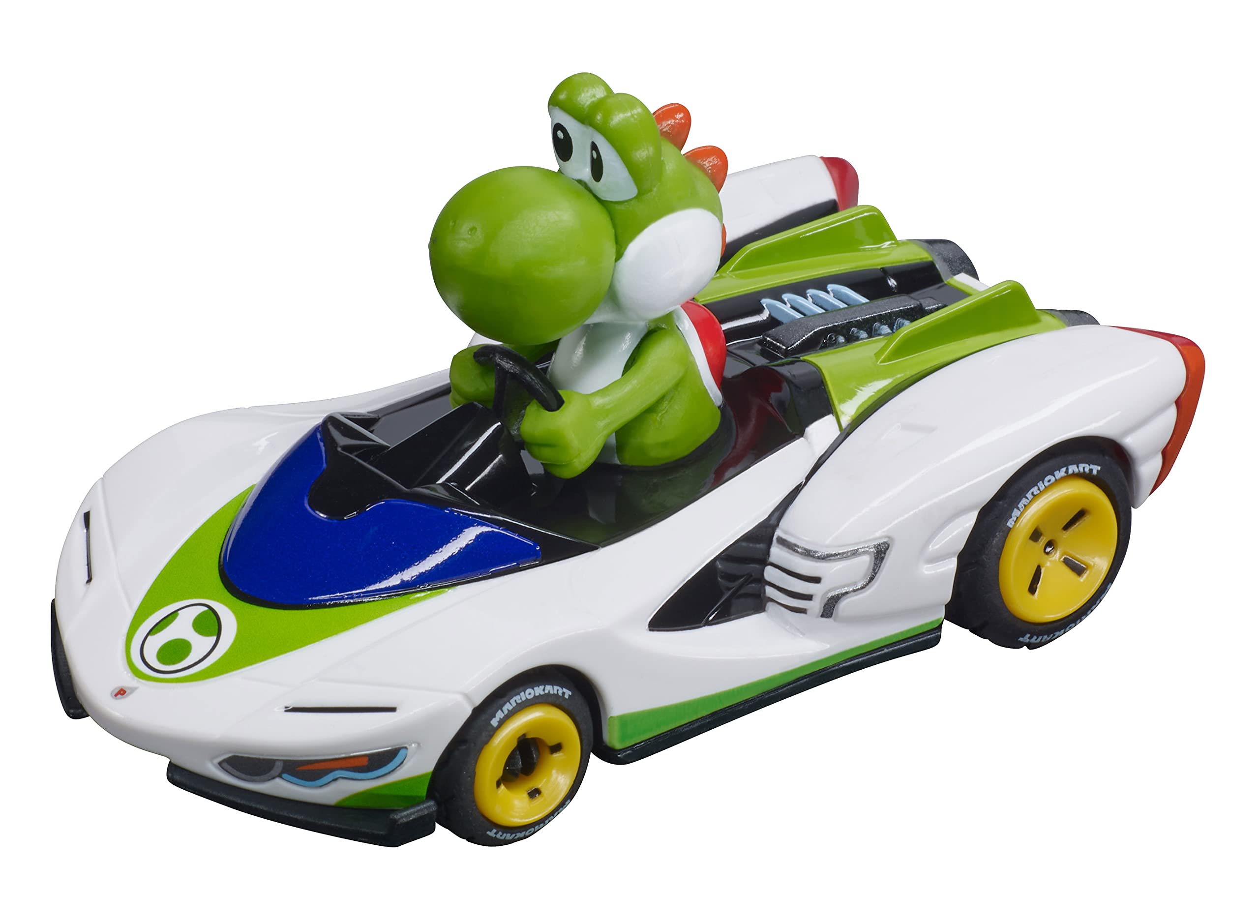 Carrera Go 20064183 Slot Car Nintendo Mario Kart-P-Wing-Yoshi, Multicoloured