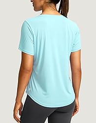 Women's Short Sleeve Workout Shirts Breathable UPF