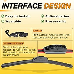 AUTOBOO 15" and 15" Windshield Wipers Blades