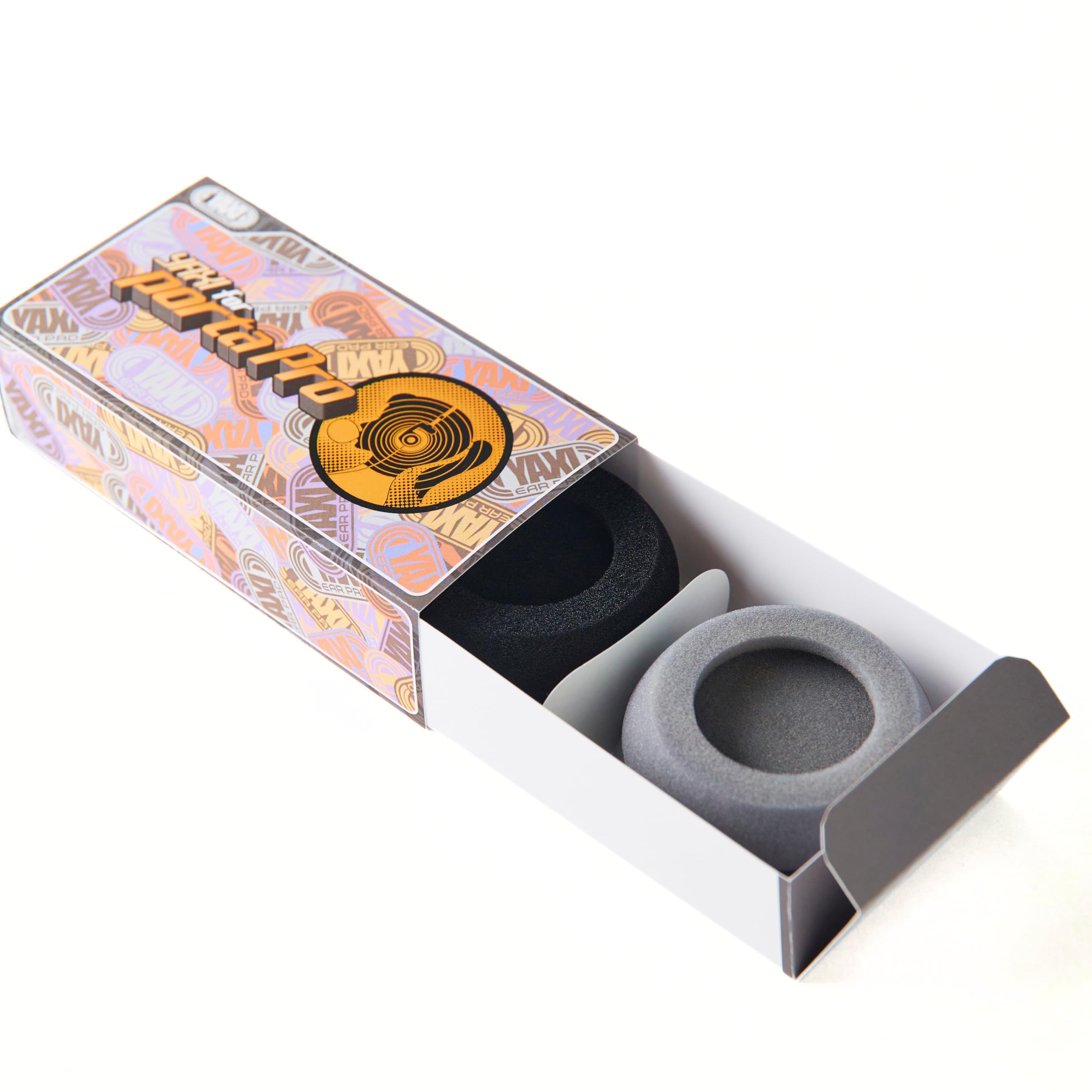 YAXI EARPADS for Koss PORTAPRO 2Pairs (Black+Grey) — image 1