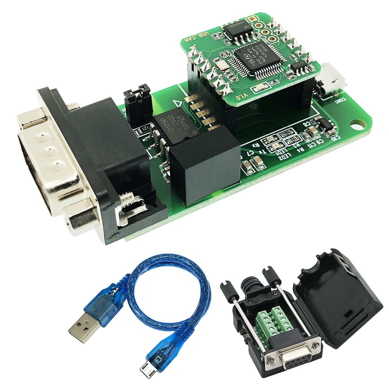 innomaker USB to CAN Converter for Raspberry Pi 5/4/Pi3B+/Pi3/Pi Zero(W)/Jetson Nano/Tinker Board/SBCs, Support Windows, Linux, MacOS, Android, Venus OS