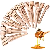 24 Pcs Honey Dipper Sticks, 3 inch Mini Wooden Honeycomb Stick, Small Honey Spoons Stirrer Stick for Honey Jar Dispense Drizz