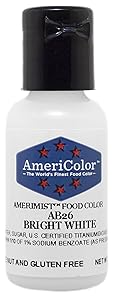 AmeriColor AmeriMist Bright White Airbrush Food Color, .65 oz