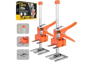 Mtnte Labor Saving Arm Jack Handle 2 Pack,15 in Construction Jack, Wall Tile Locator, Multi-Function Height Adjustment Lifting Device, Door Panel Lifting Cabinet,Raised 10 in,Load 400LBS