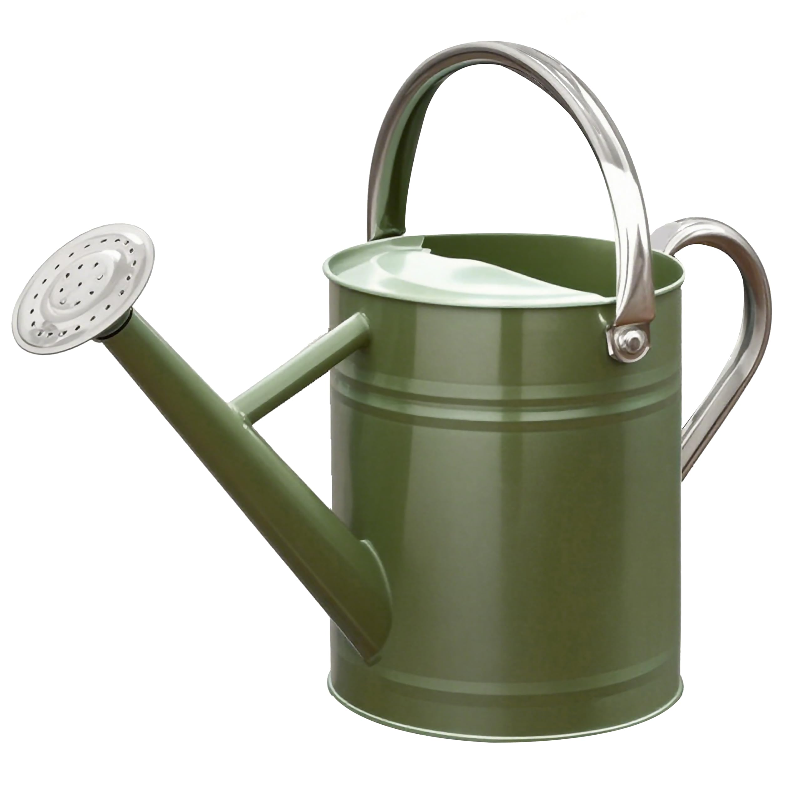 Photo 1 of yourjoy Metal Watering Can, One Gallon Watering Cans Stainless Steel for Outdoor Indoor Garden Plants Watering (Emerald Green)