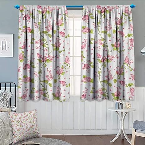 Amazon Com Anhounine Shabby Chic Blackout Curtain Nature Blossoms