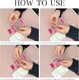 TMUT 24pcs French Tip False Nails Square Press On Nails White Edge view 5