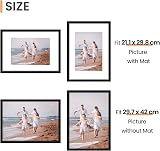 upsimples A3 Picture Frame 3 Pack Black Wall Hanging 29.7x42cm view 3
