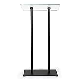 M&T Displays Tempered Clear Glass Conference Podium