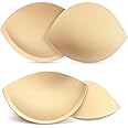 KSang Women's Push Up Bra Pads Inserts 2 Pairs Breast Enhancer Cups Add 1-2 Cup Sizes Instantly A/B, C Cup Available