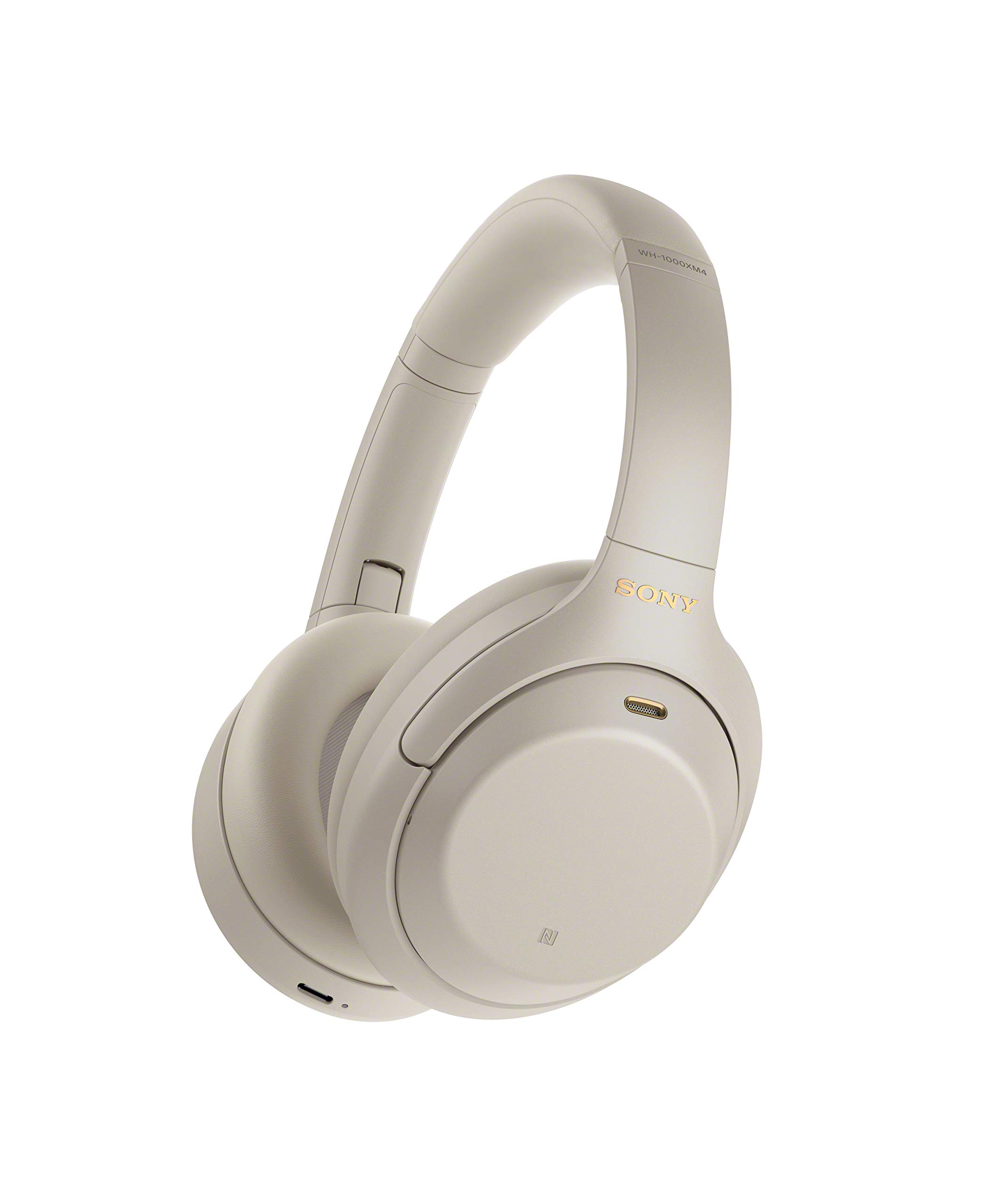 Photo 1 of Sony WH-1000XM4 Wireless Noise-Cancelling Over-the-Ear Headphones - Silver