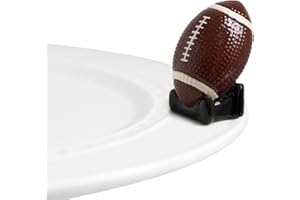 NF NORA FLEMING Nora Fleming Touchdown (Football) - Hand-Painted Ceramic Game Day Decor - Minis for The Home and Office