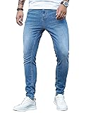 HUNGSON Skinny Jeans for Men Stretch Slim Fit