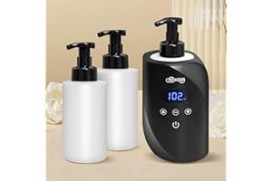 AOWOSA Hot Lather Machine for Shaving Professional Lather Maker for Men Face Shaving Large Capacity Shaving Foam Machine for Home Use Salon Barber Shop, with 2 Foam Bottle