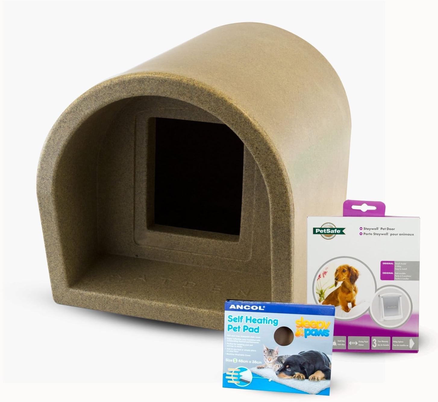Mr Snugs KatDen Outdoor Cat Kennel/Shelter Granite (Various Options
