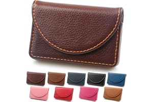 GOWALL Business Card Holder, Minimalist Business Card Case, PU Leather Business Card Holder Case for Women/Men, Slim Business Card Holders With Magnetic Shut, Quick Access Cards（Multi Color Optional）