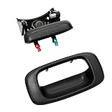 Tailgate Handle Latch and Bezel Trim with Rod Clips