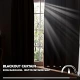 Deconovo Blackout Curtains 55x96 Inches Chocolate 2 Panels Thermal view 7