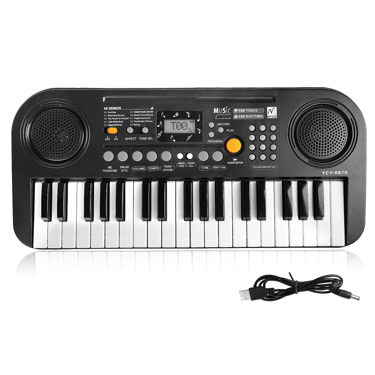 Galleon Twfric Kids Piano Keyboard 37 Keys Dual Speakers Piano