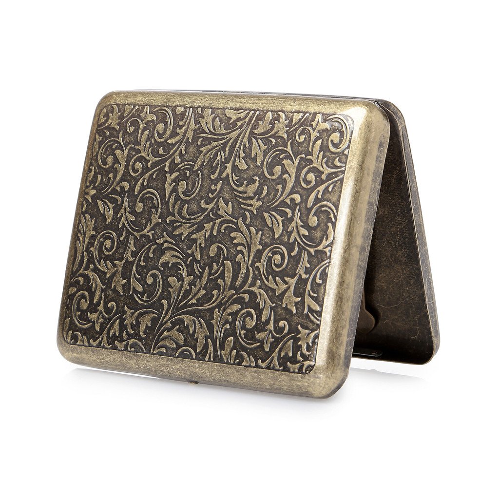 Howay Metal Cigarette Case for 20 Cigarettes - Luxuriously Elegant Cigarette Box - Z5