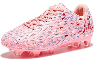 HORRSEYLLO Soccer Cleats for Kids Boys and Girls Outdoor Football Shoes Baseball Sneaker