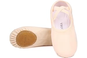 OLORA Women's Ballet Shoes Canvas Dance Slippers Yoga Practice Shoes for Girls/Adults