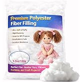 Welacer Polyfill Stuffing for Stuffed Animals,3.5oz/100g for DIY Crafts | High Resilience Fiberfill for Crochet Toys, Amiguruni, Plush Dolls, and Small DIY Projects, Machine Washable