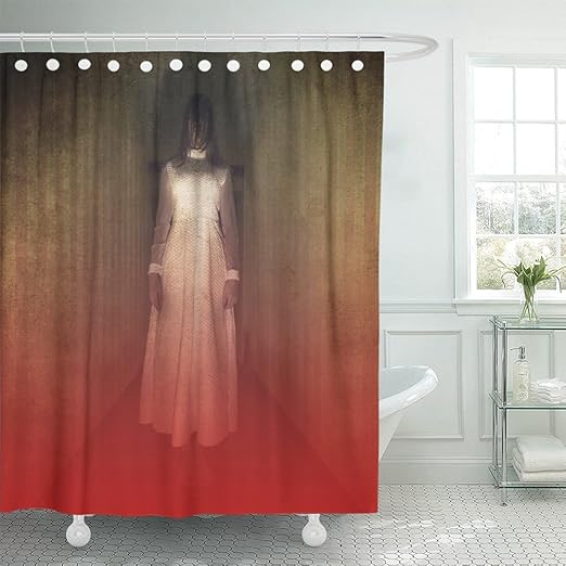 Amazon Com Emvency Shower Curtain 72x72 Inches Creepy Horror