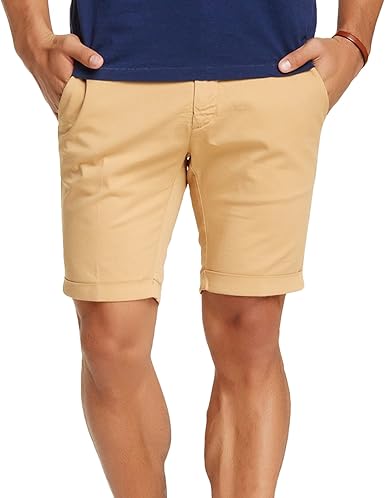 mens stretch khaki shorts