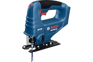BOSCH GST18V-37N 18V Brushless Top-Handle Jig Saw - Powerful, Compact, 3.7" Cutting Depth, 3300 SPM, 4 Orbital Settings, Vari