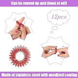 Abeillo 12 Pcs Acupressure Rings Spiky Finger Massagers Stainless Steel view 6