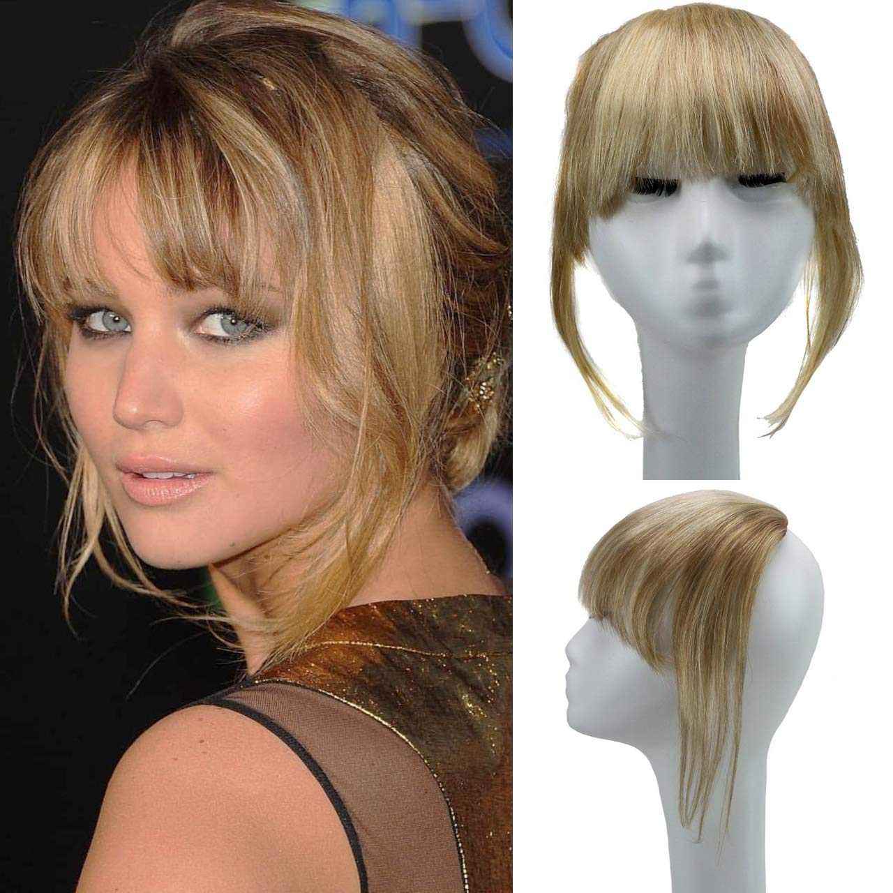 Buy 613 27 Sinoart Human Hair Front Clip In Hair Bangs Full