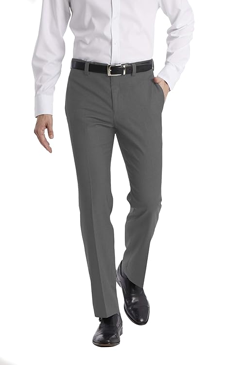 Calvin Klein Men's Modern Fit Dress Pants | Suit Pants for Men | Performance Stretch Fabric, Flat Front, Ready-to-Wear, Multiple Colors