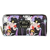 Loungefly Disney Villains Allover Print Zip Around Wallet
