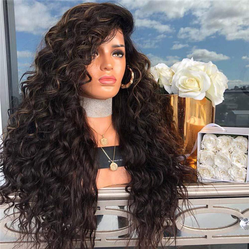 Taottao Girl Natural Brown Party Wig Long Full Curly Hair Fashion