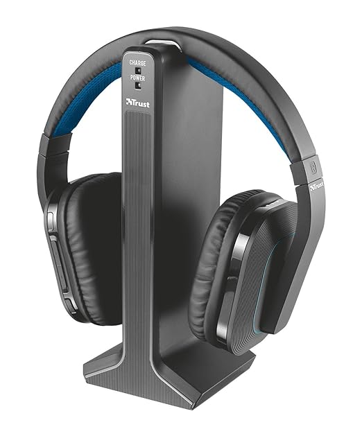 title=Trust Rezon Cuffie Wireless per TV, Nero