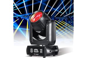 DJXFLI Moving Head Light 150W Stage Lights 8 Gobos 8 Colors 12 Channels Beam Spotlights 18-Face Prism DMX 512 with Sound-Activated for Party Event Wedding DJ Lighting 1 Pcs