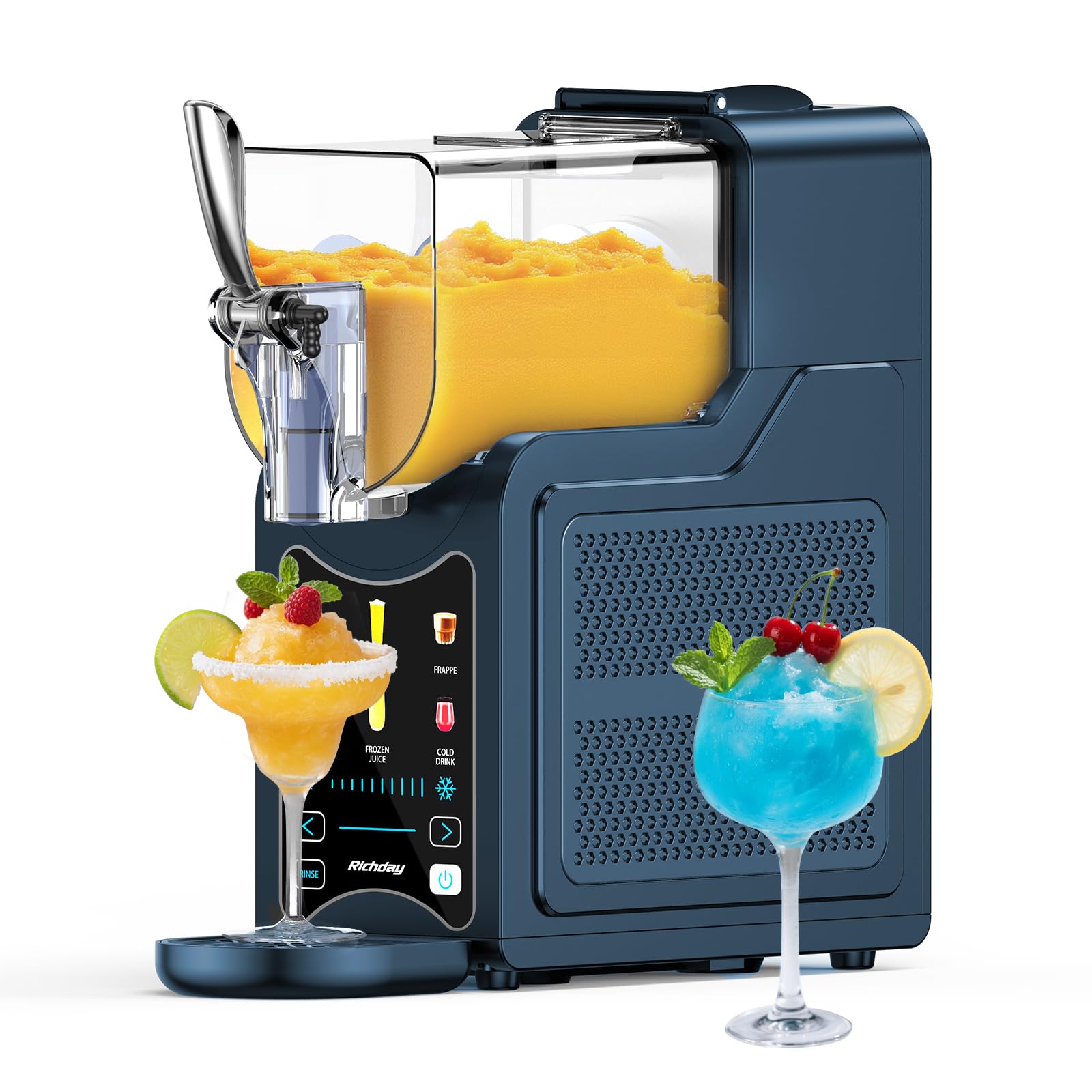 Photo 1 of Richday Slushie Machine for Home – 88oz Frozen Drink Maker with 6 Preset Modes, No Ice Needed, Self-Cleaning, BPA-Free, Dishwasher Safe, Ideal for Slush, Frappe, Milkshake, Margarita, Cold Drinks