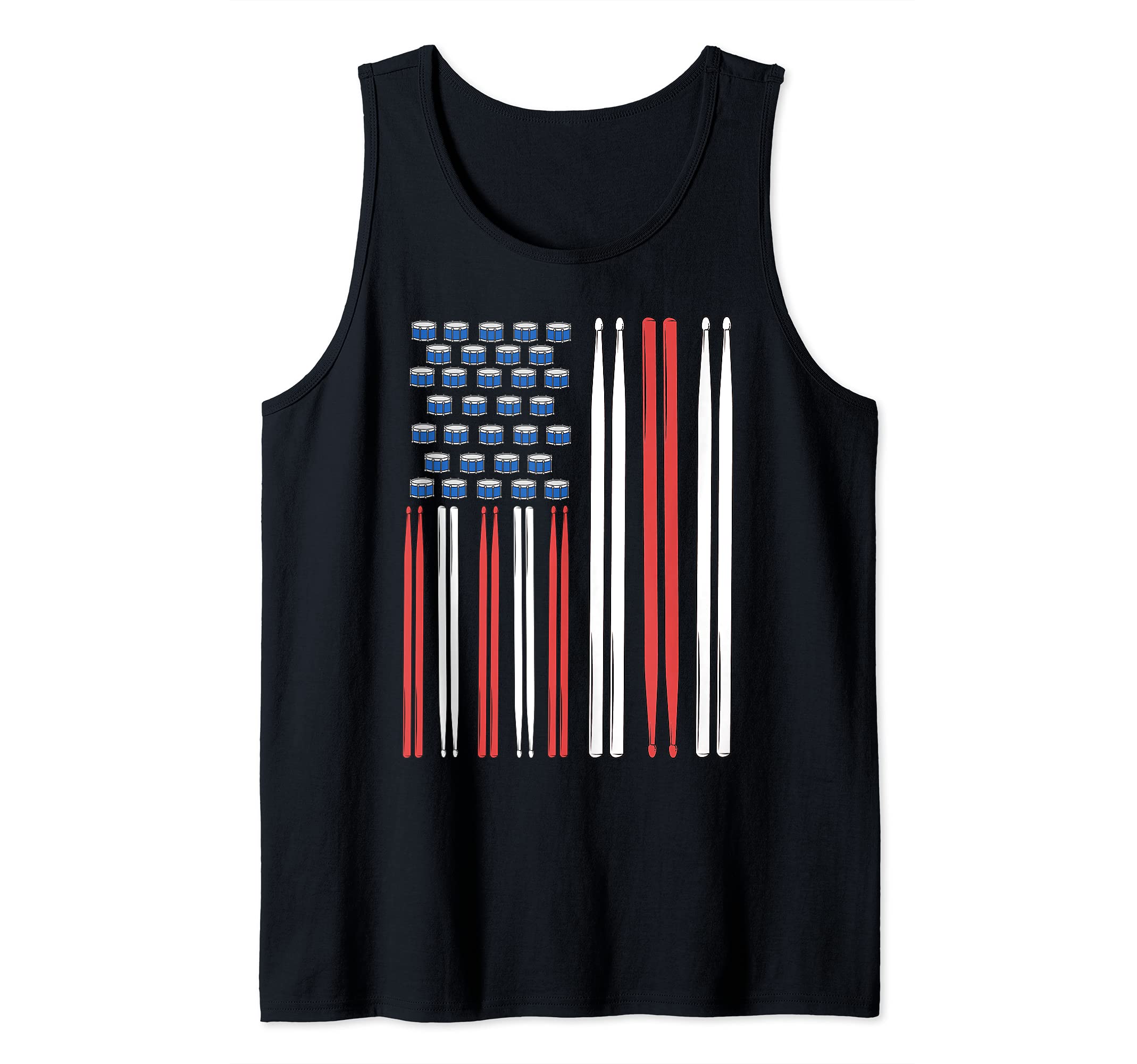 Drummer Men Drum Sticks Drumming Percussion Drummer Tank Top