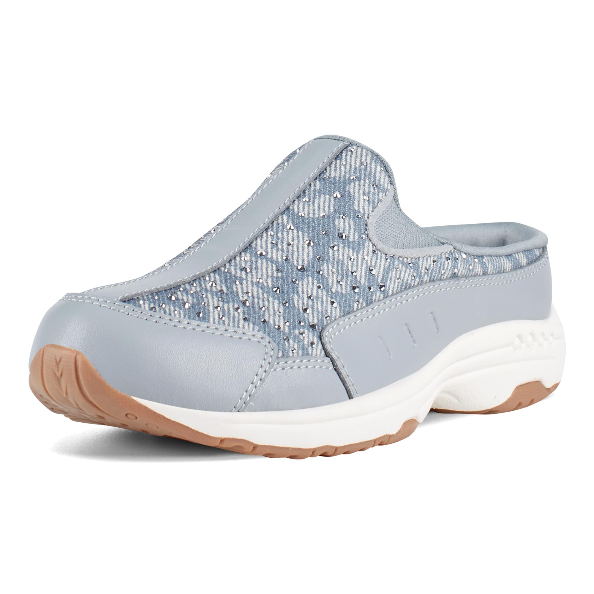 Easy Spirit Travelstones Women's Slip On, 8 C/D US, Light Blue-Leopard Image