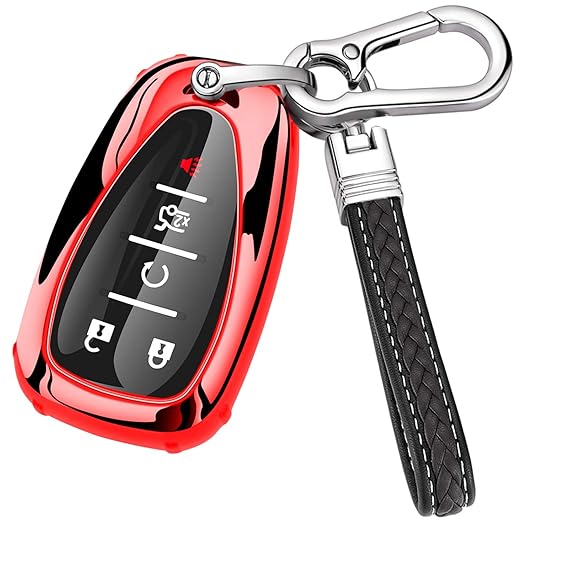 Chevy Key Fob Cover, Soft TPU Key Fob Case Full Protector with Key