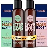 Moerie Hair Growth Shampoo and Conditioner for Women and Men, Hair Loss Solution with Biotin and Rosemary, Thickening Shampoo and Conditioner for Thinning Hair &ndash; Promotes Regrowth